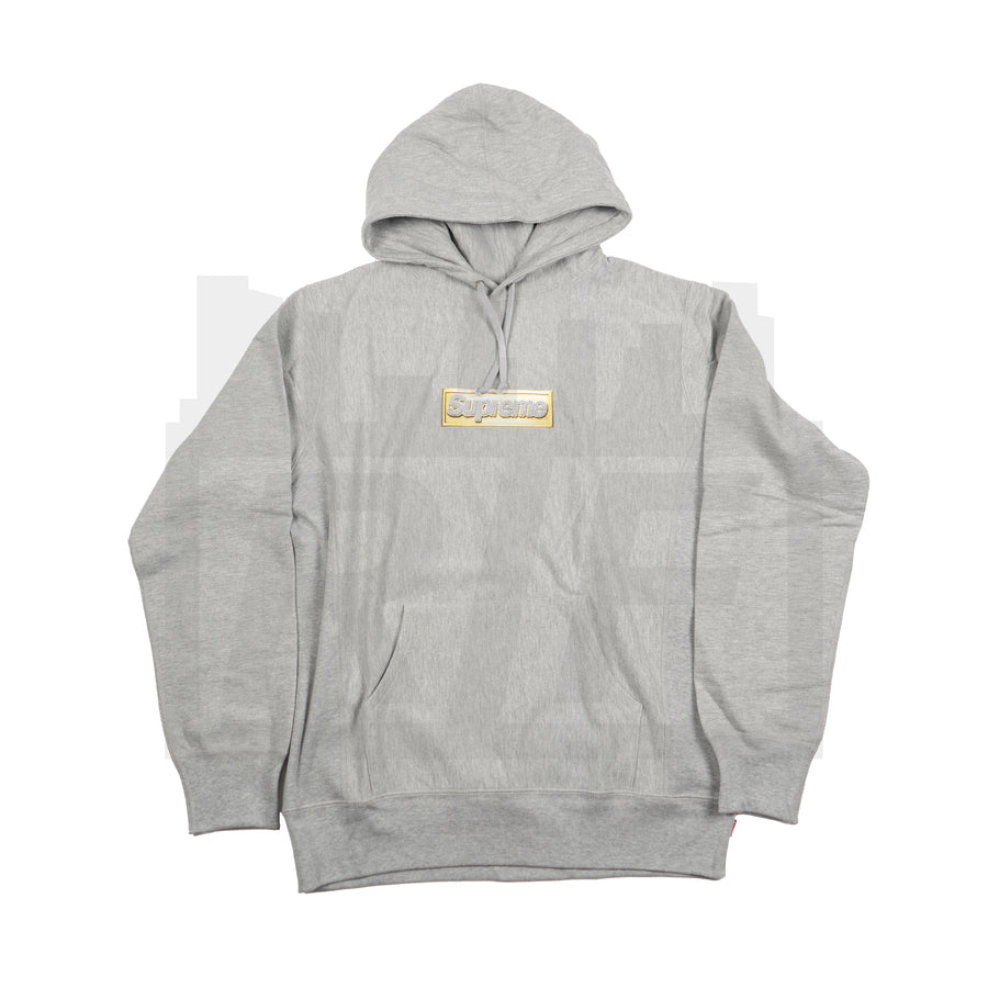 Supreme Bling Box Logo Hoodie (S/S13) Grey