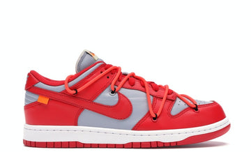 nike sign Dunk Low Off-White University Red