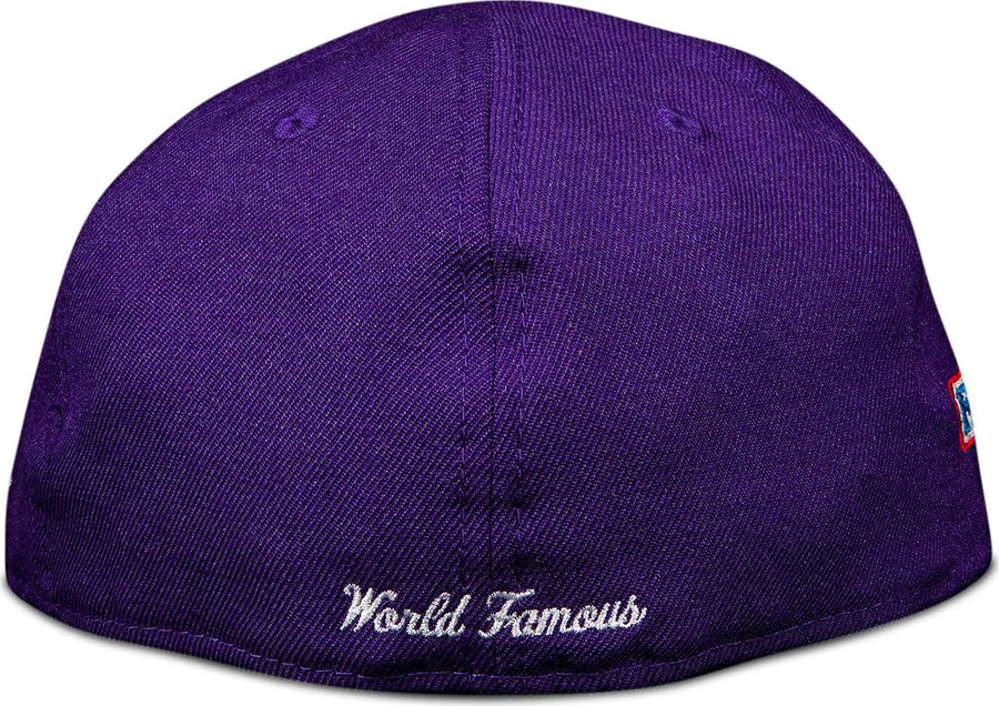 Supreme World Famous Box Logo New Era 'Purple' (WORN) – RIF LA