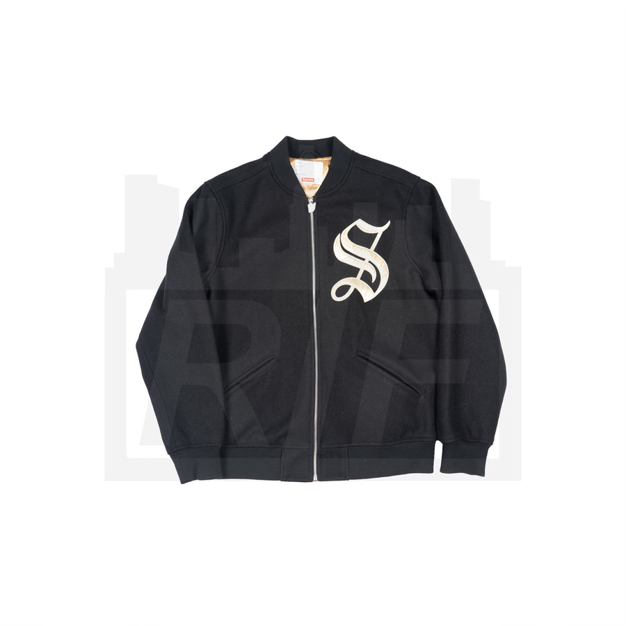 OE Zip Varsity Jacket (F/W16) Black