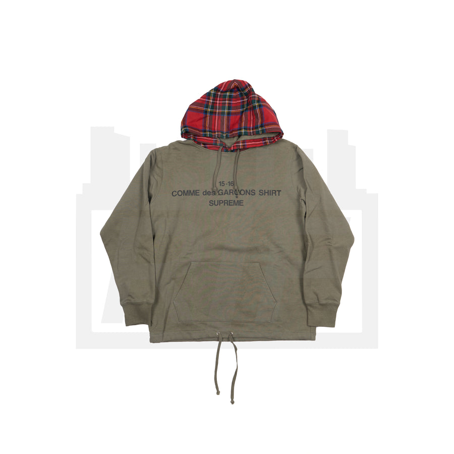 CDG Hood Sweatshirt (F/W15) Olive (WORN)