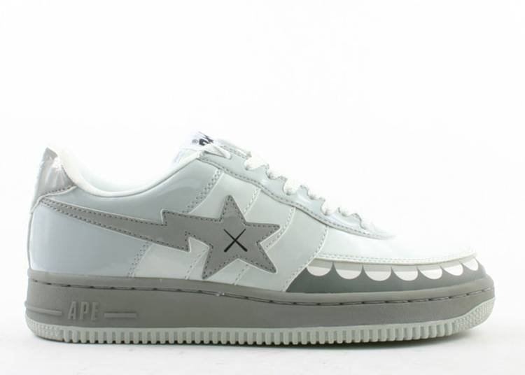 A Bathing Ape Bape Sta Low KAWS Chompers Grey (Conditional)