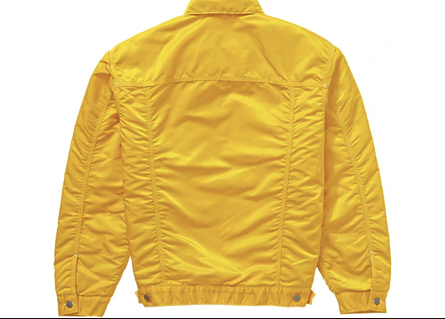 Supreme Levi's Nylon Trucker Jacket Yellow