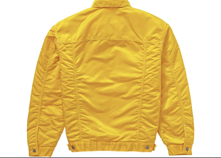 Supreme Levi's Nylon Trucker Jacket Yellow – RIF LA Supreme Levi's Nylon Trucker Jacket Yellow – RIF LA