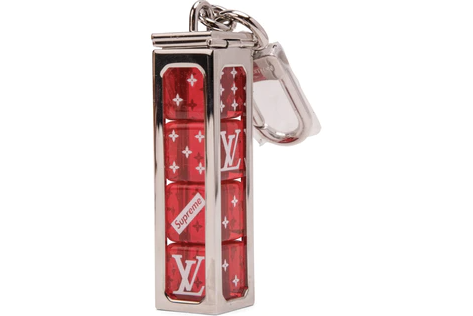Louis Vuitton x Supreme Dice Key Chain Red