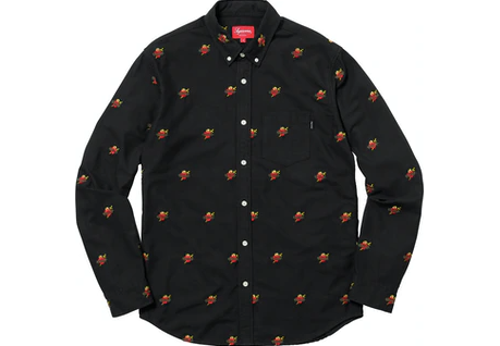 Supreme Sacred Hearts Oxford Shirt Black – RIF LA