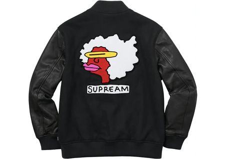 Supreme Gonz Ramm Varsity Jacket Black – RIF LA