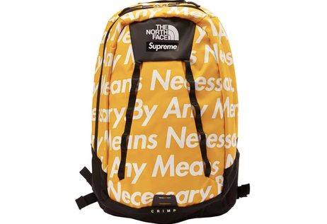 Supreme The North Face By Any Means Base Camp Crimp Backpack Yellow – RIF LA Supreme The North Face By Any Means Base Camp Crimp Backpack Yellow – RIF LA