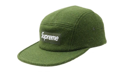 Supreme Featherweight Wool Camp Cap Green