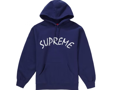 Supreme Arc Hooded Sweatshirt Washed Navy