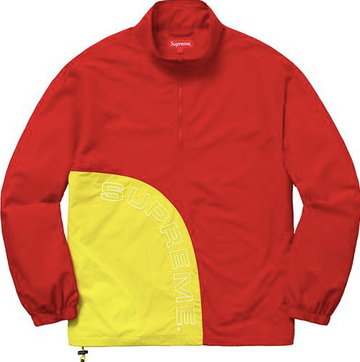 Supreme Corner Arc Half Zip Pullover Red