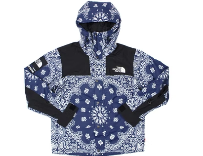 Supreme The North Face Bandana Mountain Jacket Navy (WORN) – RIF LA
