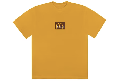 Travis Scott x McDonald's Sesame Inv II T-shirt Gold