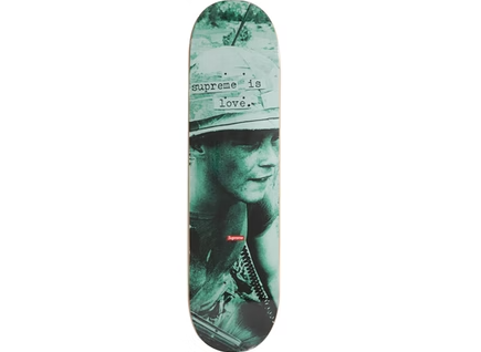 Supreme is Love Skateboard Teal – RIF LA