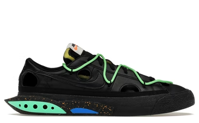 Nike Sacai Blazer Low Off-White Black Electro Green