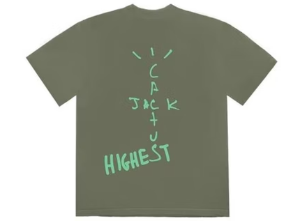 Travis Scott Jordan Cactus Jack Highest T Shirt Olive