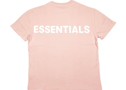 Fear of God Essentials Pink 3M Logo Boxy T-shirt Blush