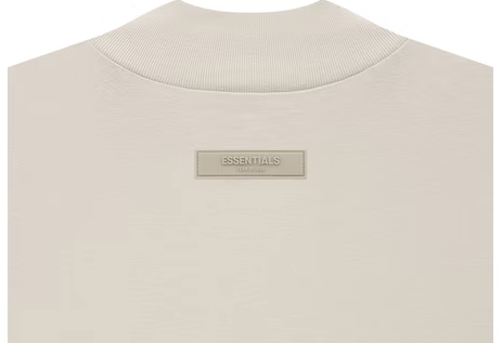 boss plain polo loopback shirt item Essentials L/S T-shirt Wheat