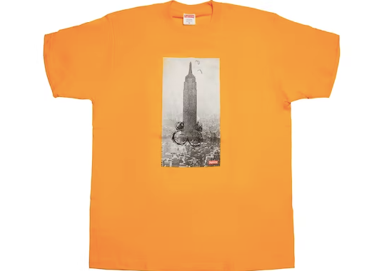 Supreme Mike Kelley The Empire State Building Tee Bright Orange