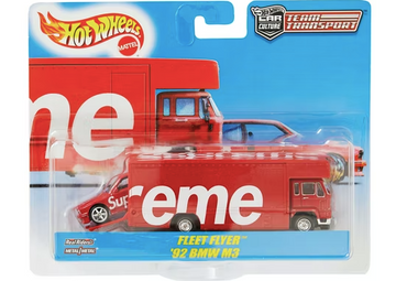 Supreme Hot Wheels Fleet Flyer + 1992 BMW M3 Red