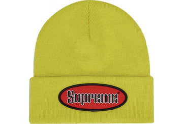 Supreme Oval Patch Beanie (SS22) Yellow