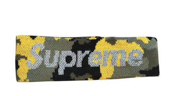 Supreme New Era Reflective Logo Headband (F/W17) Yellow Camo