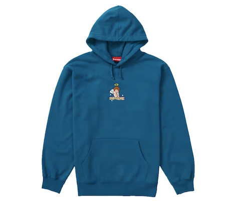 Supreme Angel Hooded Sweatshirt Marine Blue