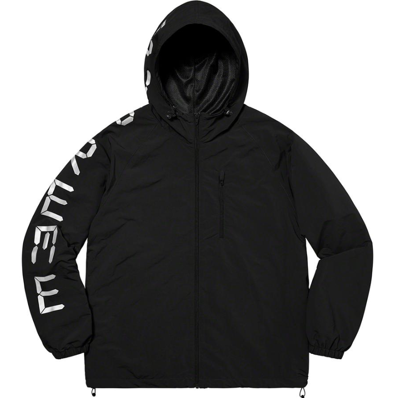 Supreme Digital Logo Track Jacket Black (WORN)