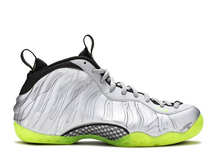 Nike Air Foamposite One Silver Volt Camo (YELLOWING)