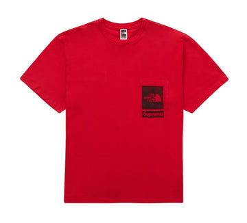 Supreme The North Face Printed Pocket Tee Red