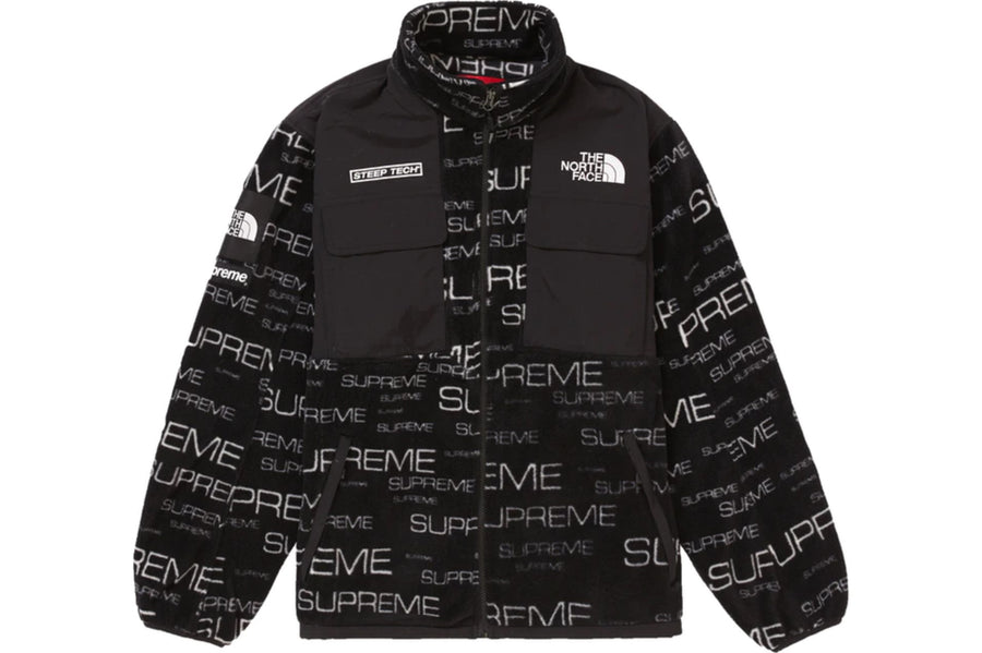 Supreme The North Face Steep Tech Fleece Jacket Black (WORN)