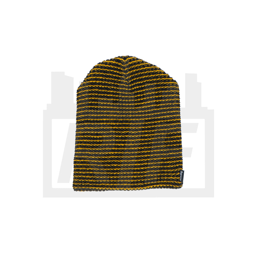 SupremeBasic Stripe Beanie Yellow/Black