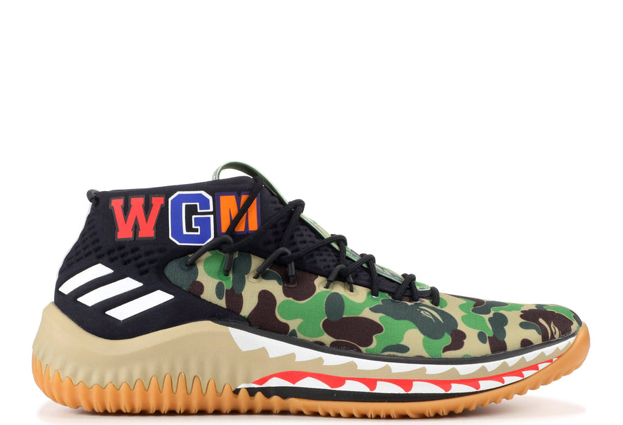 Adidas Dame 4 A Bathing Ape Camo